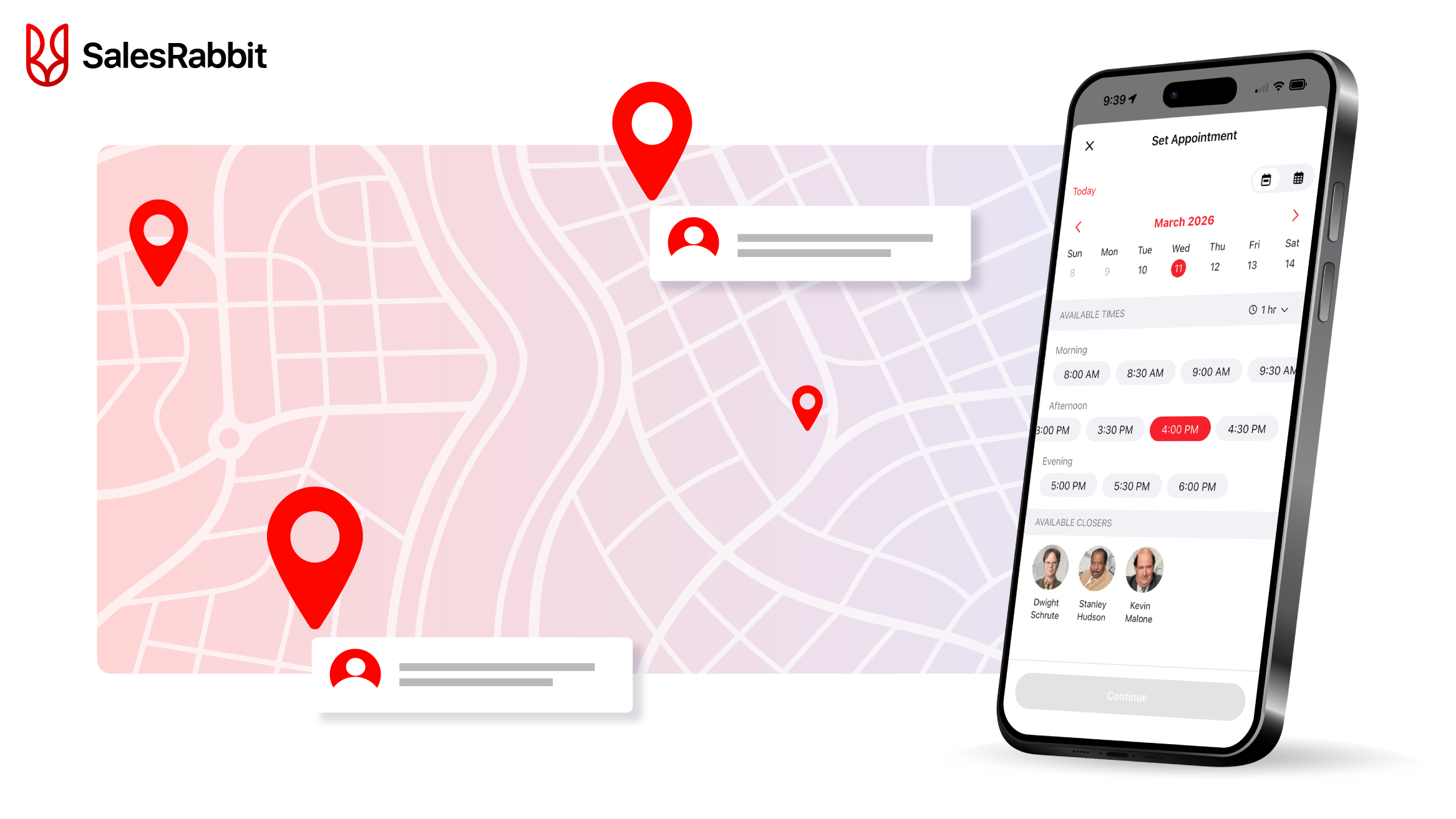 how to schedule sales leads in field sales or door to door